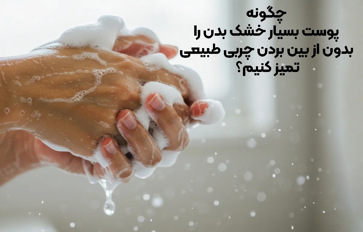 چگونه پوست بسیار خشک بدن را بدون از بین بردن چربی طبیعی تمیز کنیم؟